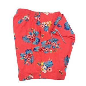 George E-Board Swim Trunks Mens Plus Size 5X Lined Orange 56x9 NWT Stretch